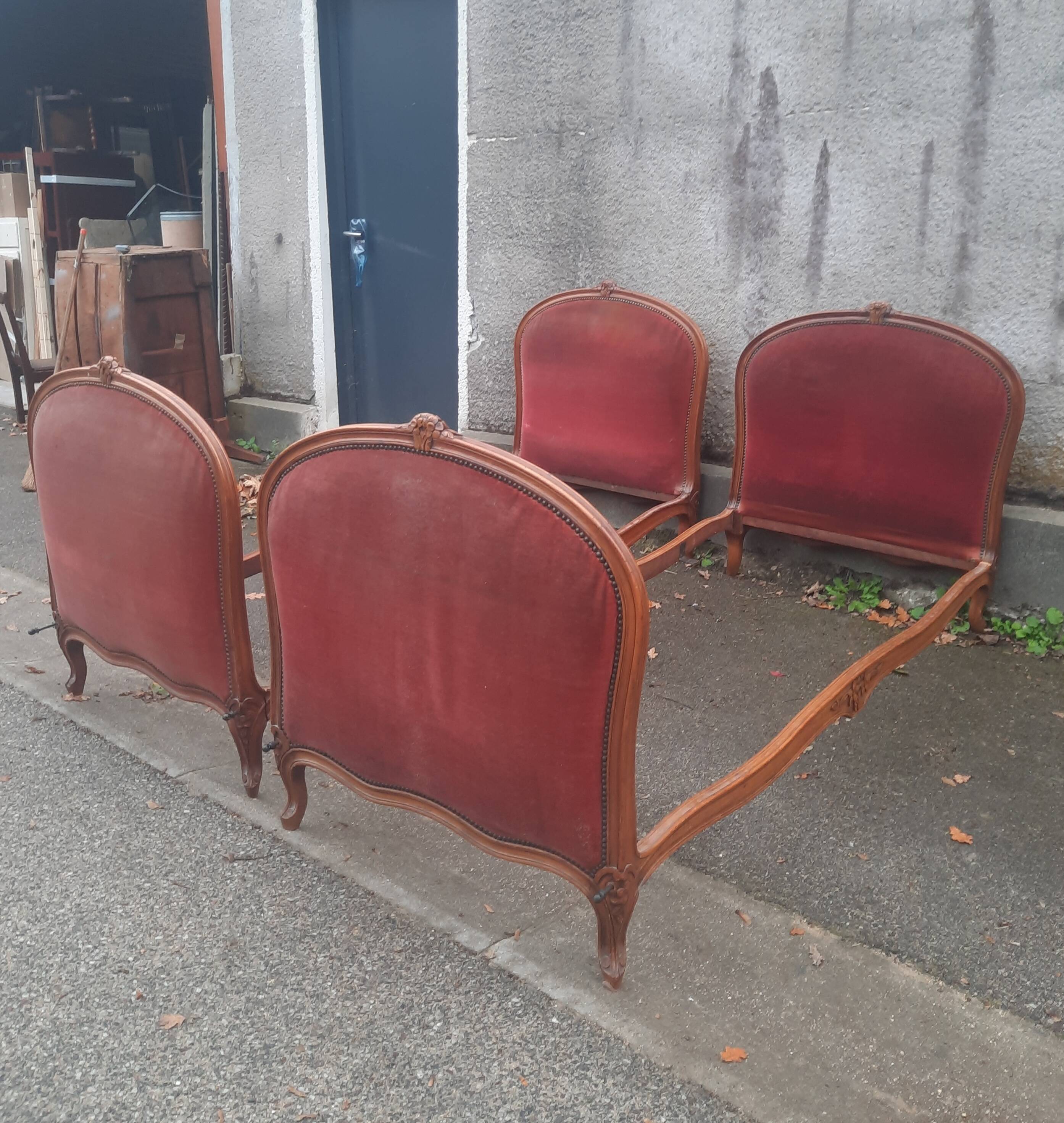 Paire de lit  style Louis XV