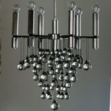 Murano 79-drop glass chandelier, circa 1965