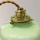 Suspension vintage en opaline verte