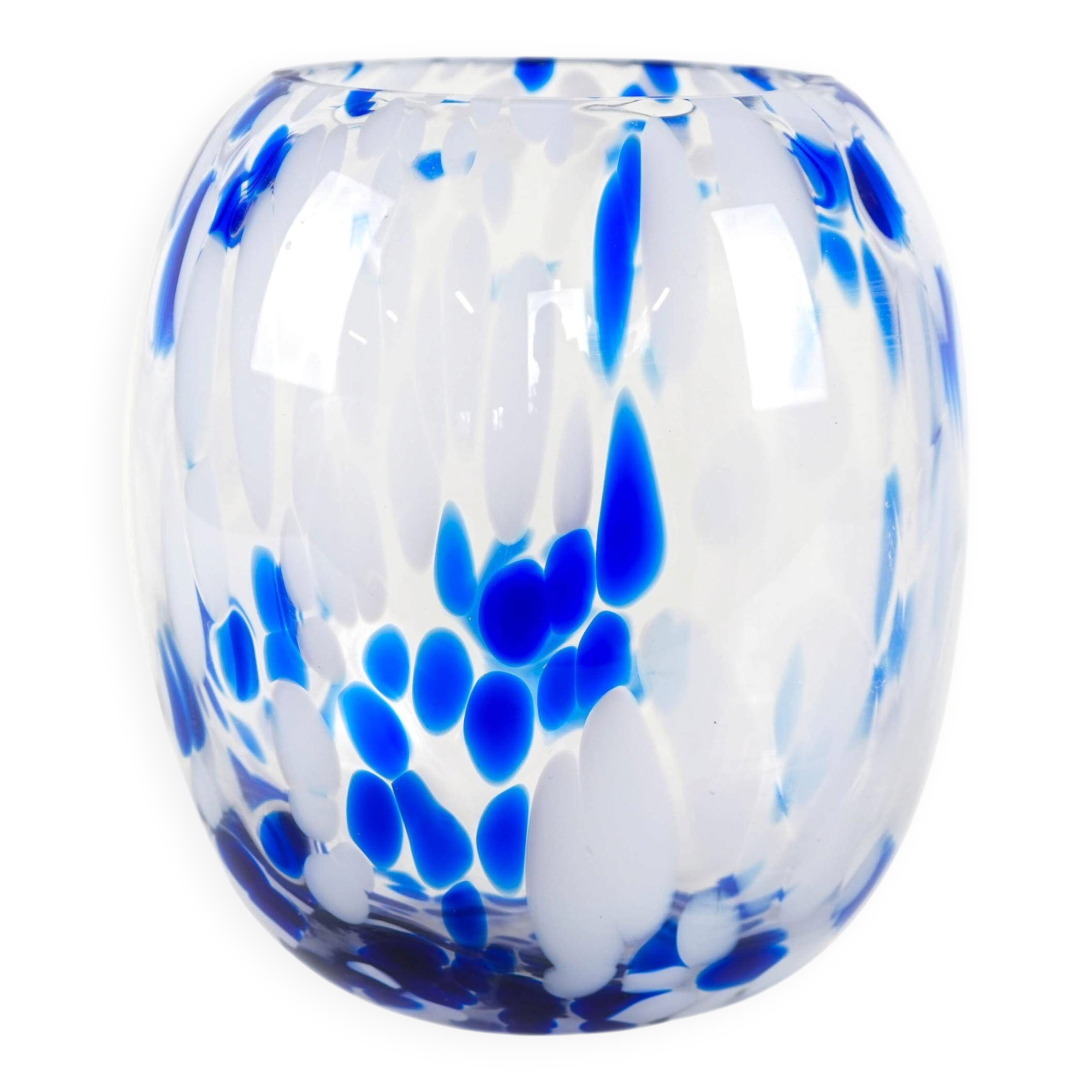 Vase en verre, design danois, années 1960, fabriqué au Danemark
