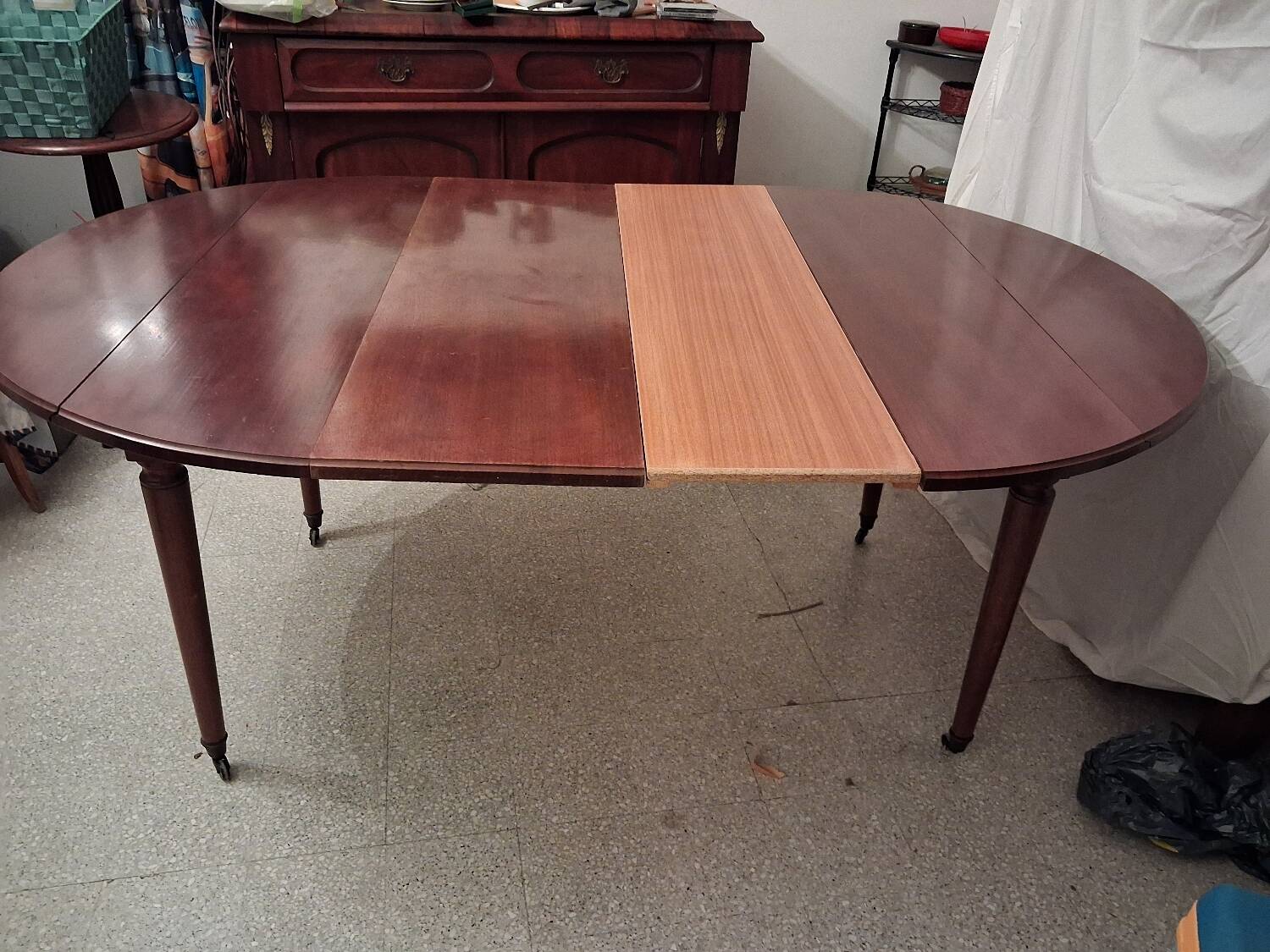 Solid mahogany dining table