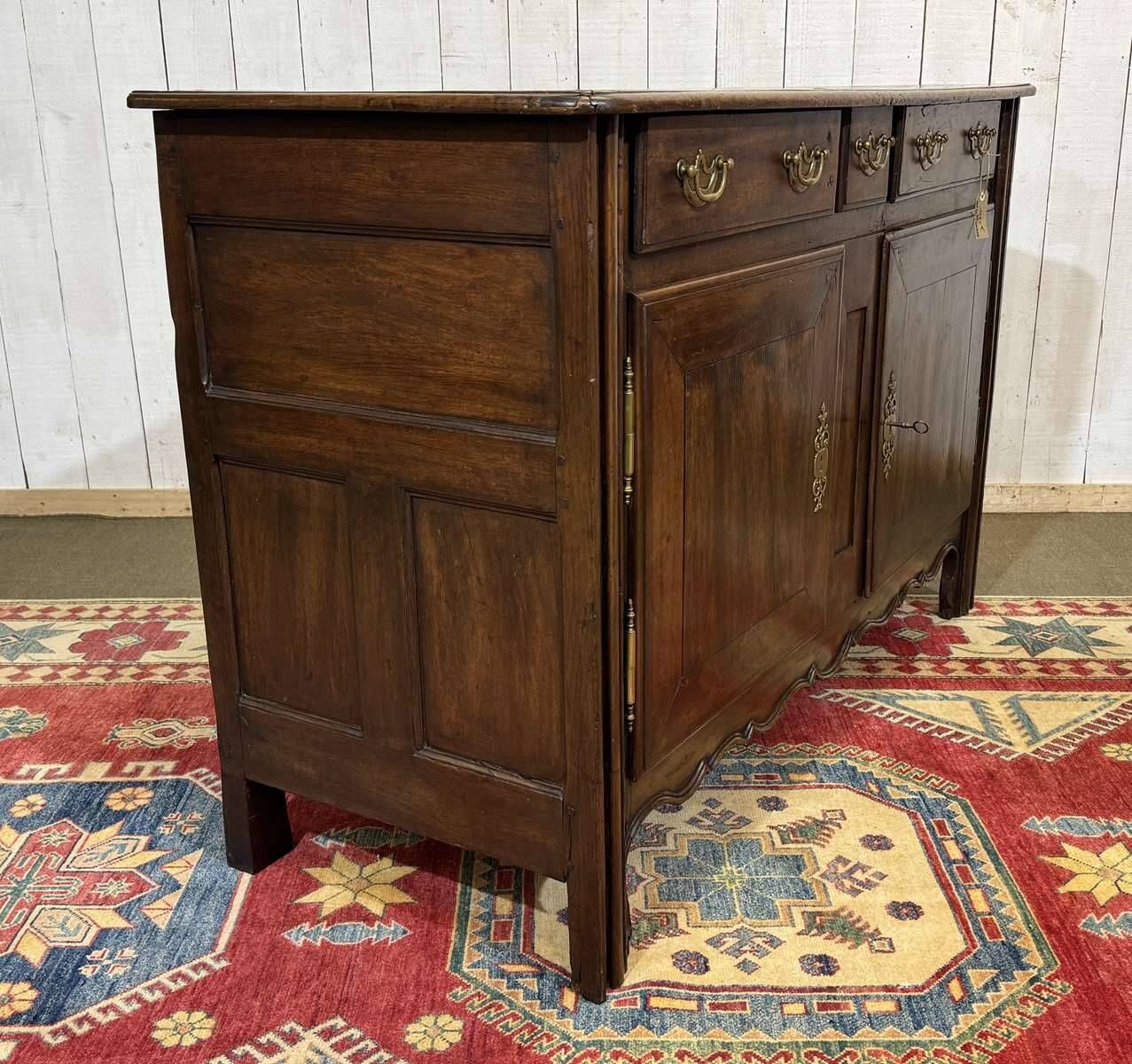 Malouin buffet in mahogany and poplar from the 19th century