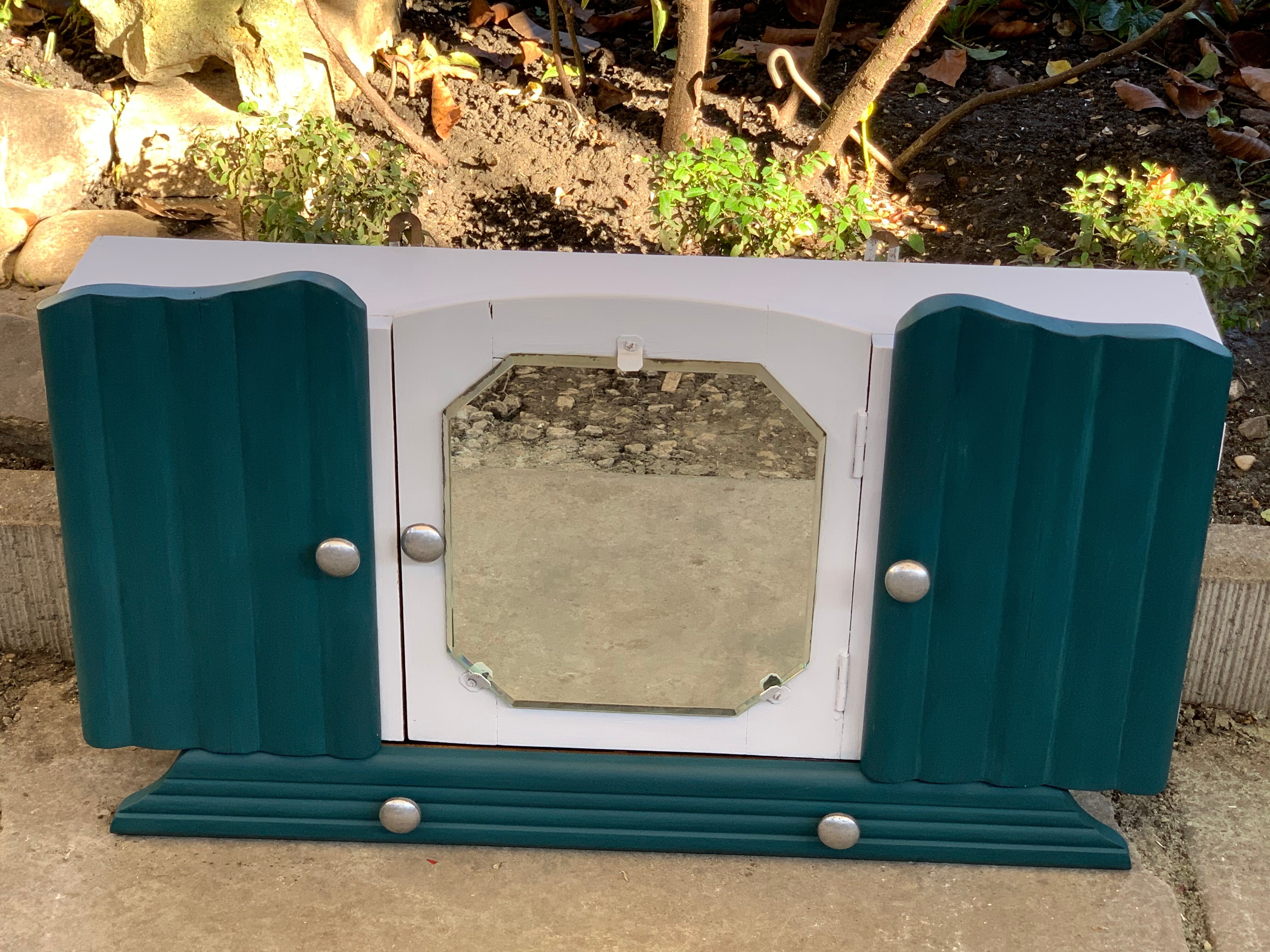 Art deco pharmacy cabinet