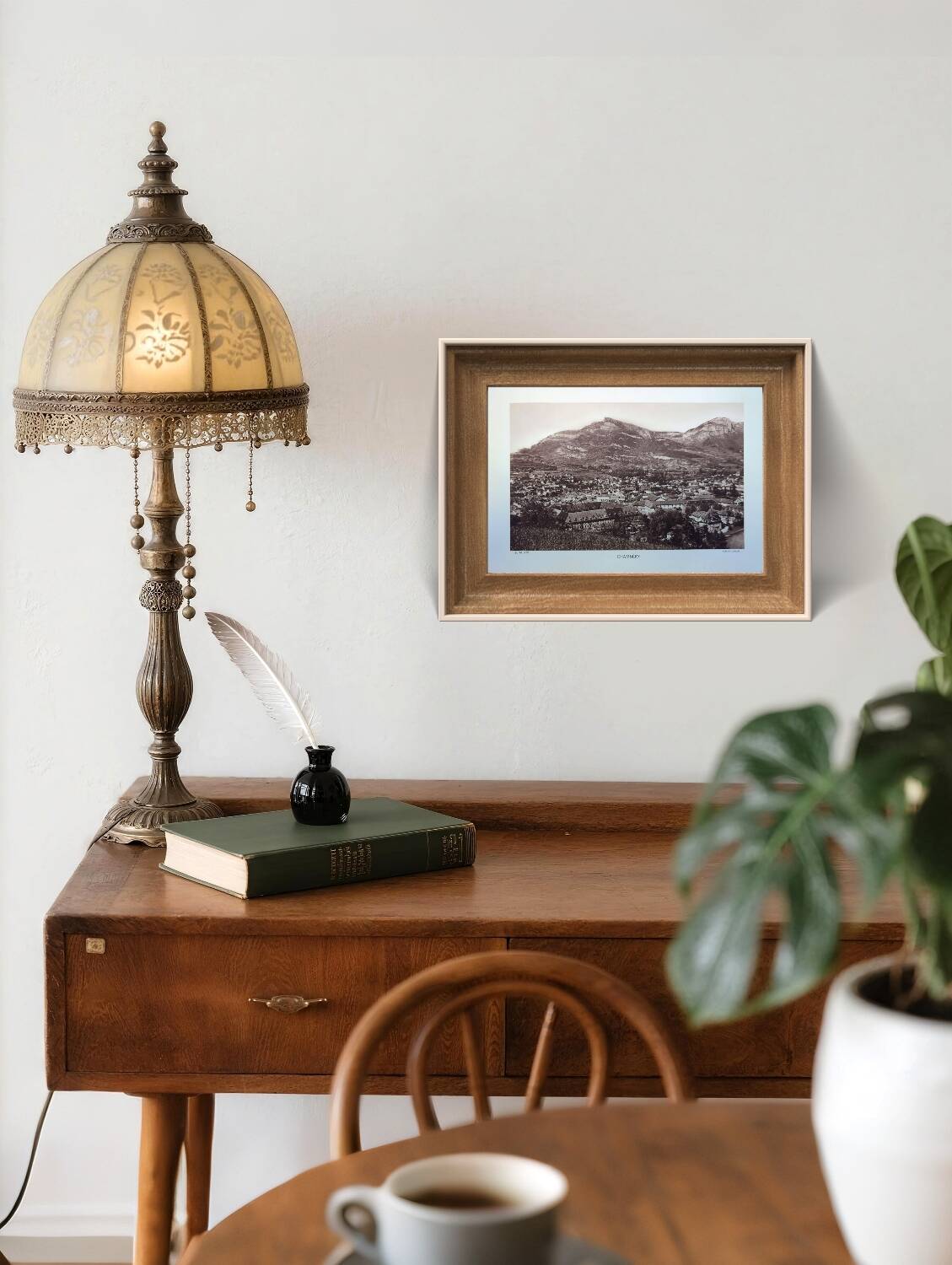 Chambéry, Savoie, photo print from 1942.