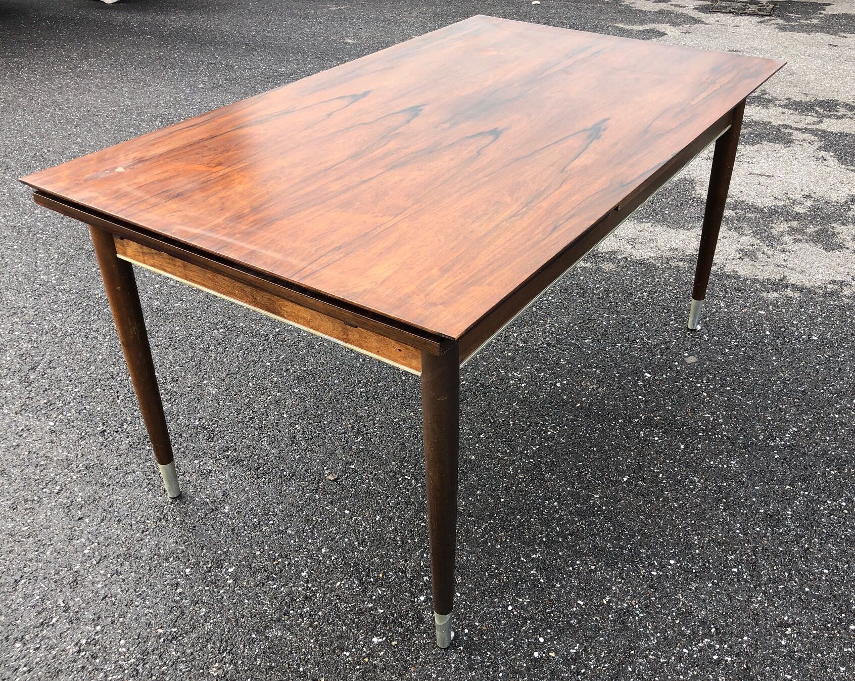 Rosewood table with extensions 1950