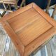 Trio of vintage rattan plant holders in the 60s