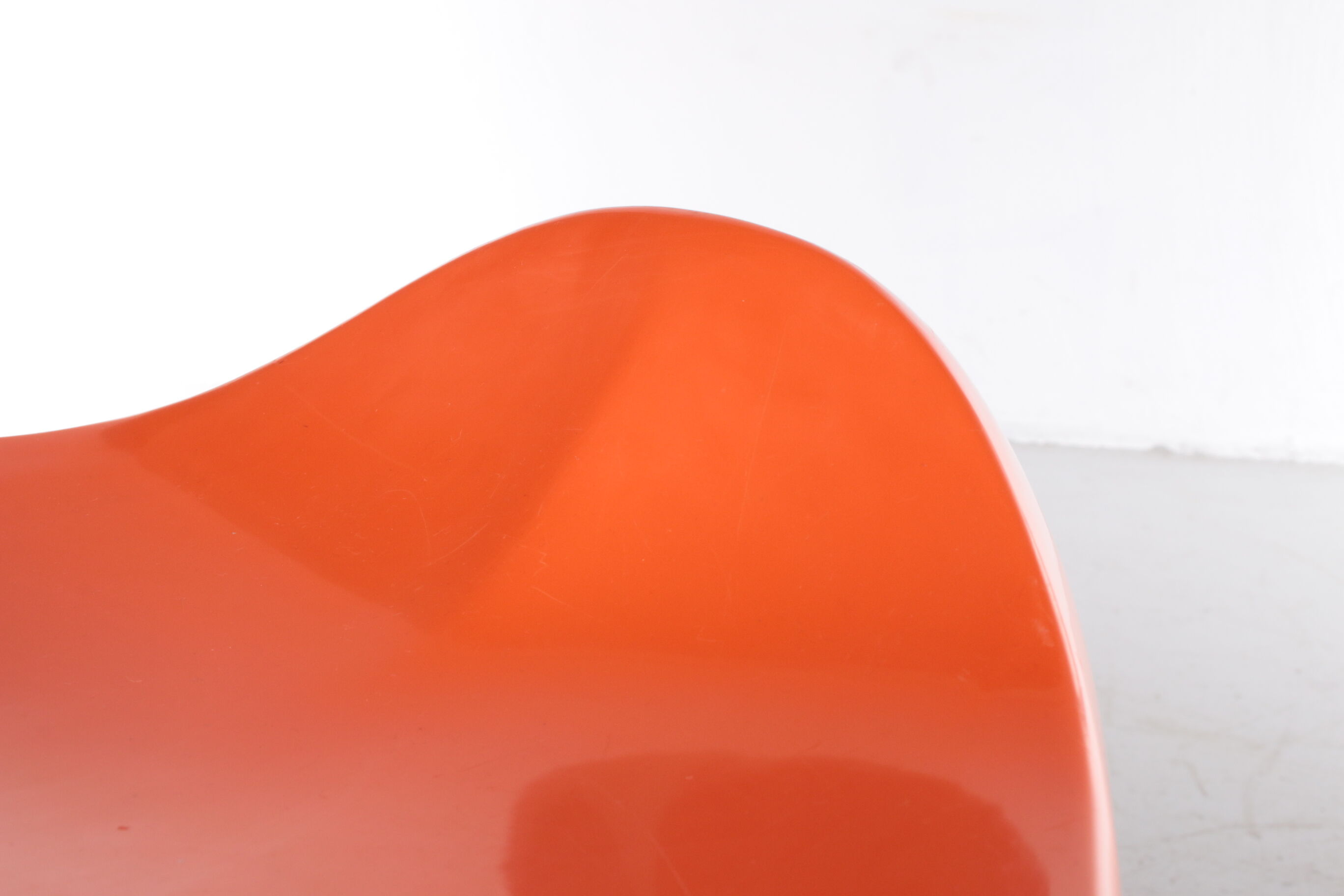 Tabouret vintage orange space age par Casala, 1960