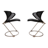 Set of 2 Wilkhahn Nuvola conference / dining room chairs by Herbert Ohl, 19