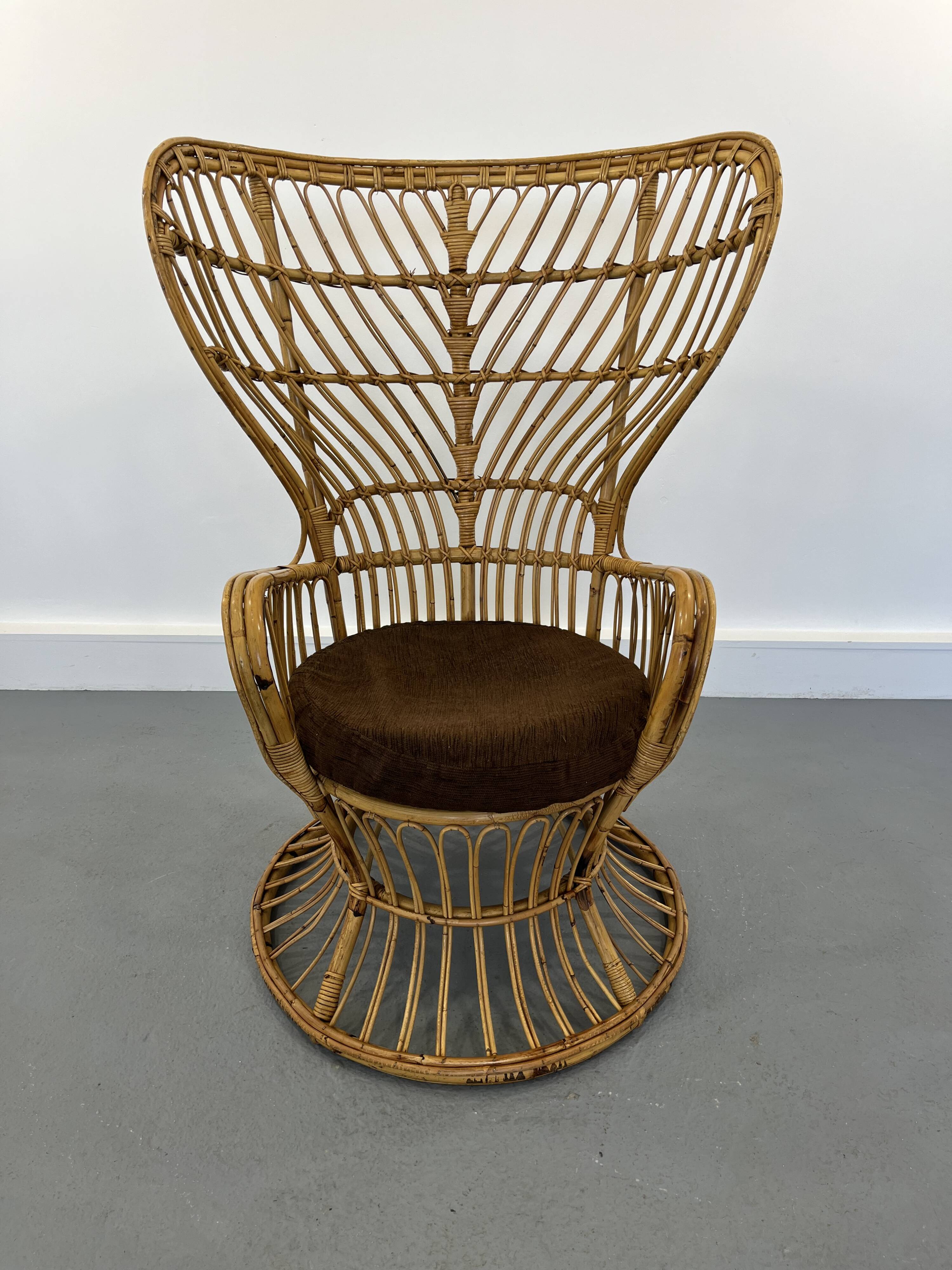 Wicker Chair by Gio Ponti and Lio Carminati, 1960s