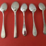 5 silver-plated hotel spoons