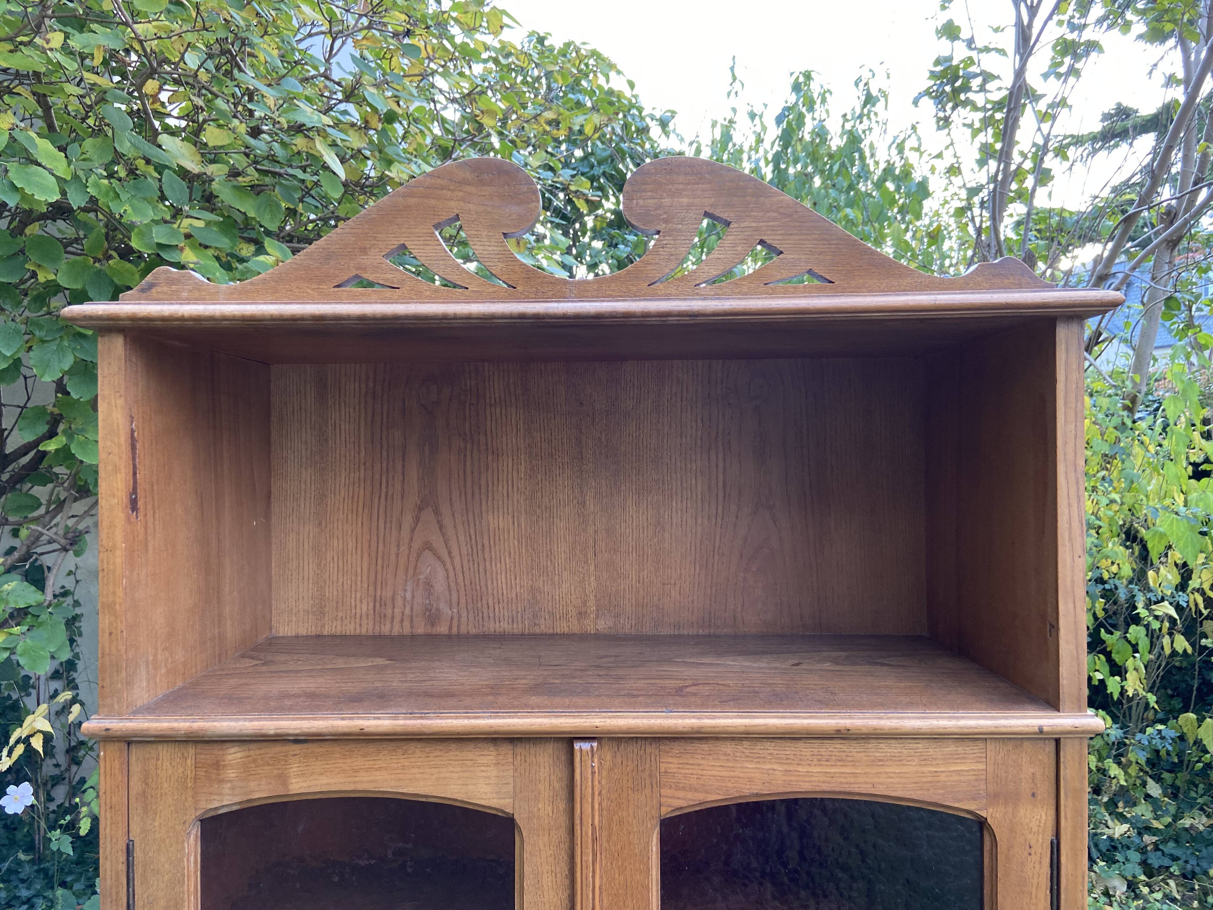 Showcase library Art Nouveau early twentieth century