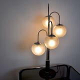 Art-deco chrome lamp, 4 globes, 1960