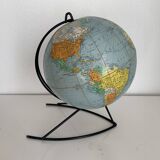 Vintage 1960 Girard Barrère terrestrial globe - 33cm