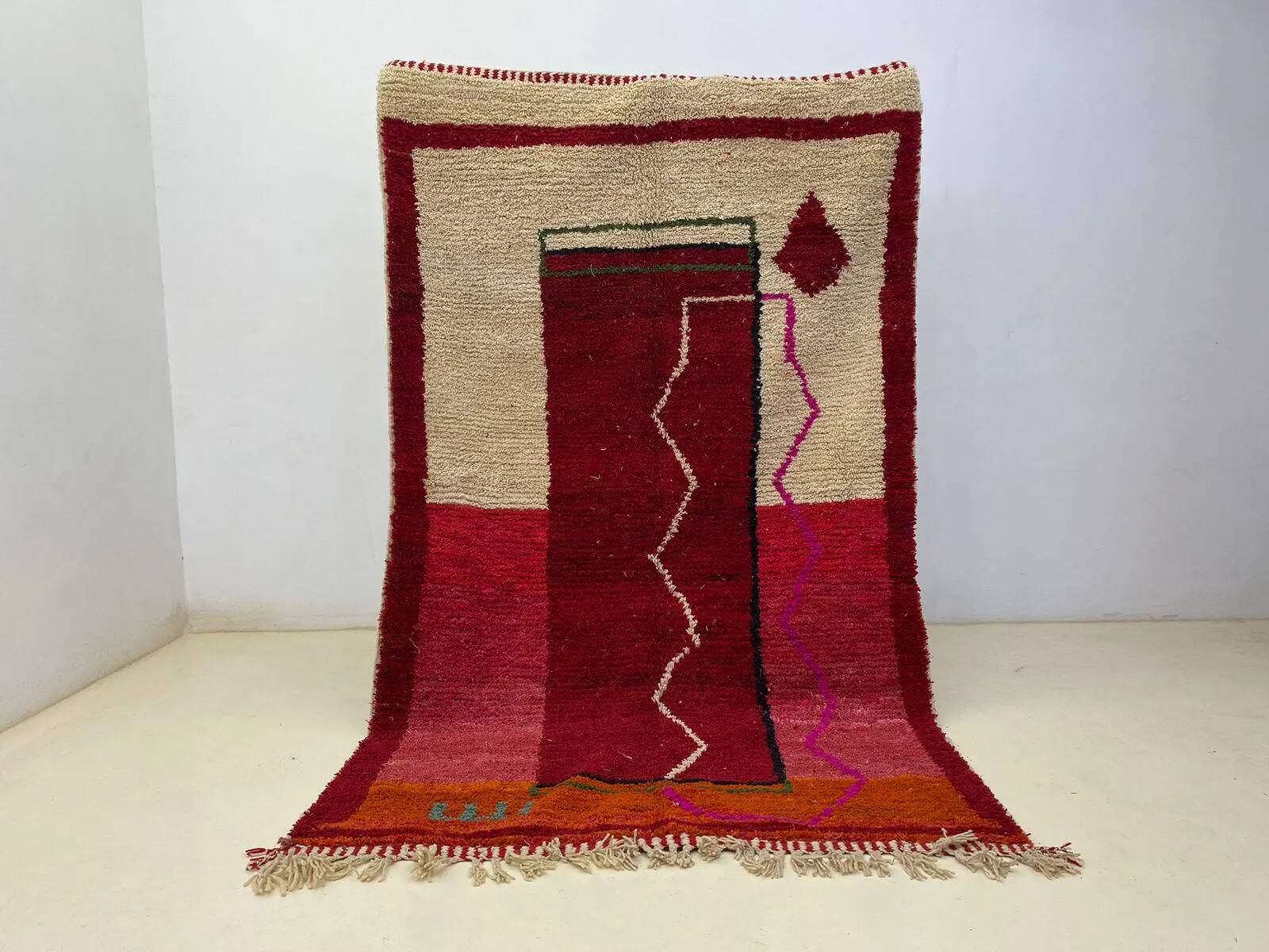 Tapis fait main traditionnal 250cmX150cm marocain