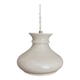 Vintage globe pendant light in white opaline