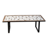 Modernist coffee table in glazed ceramic, circa 1960
