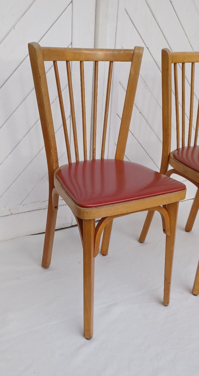 Pair of Baumann bistro chairs no. 12