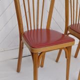 Pair of Baumann bistro chairs no. 12