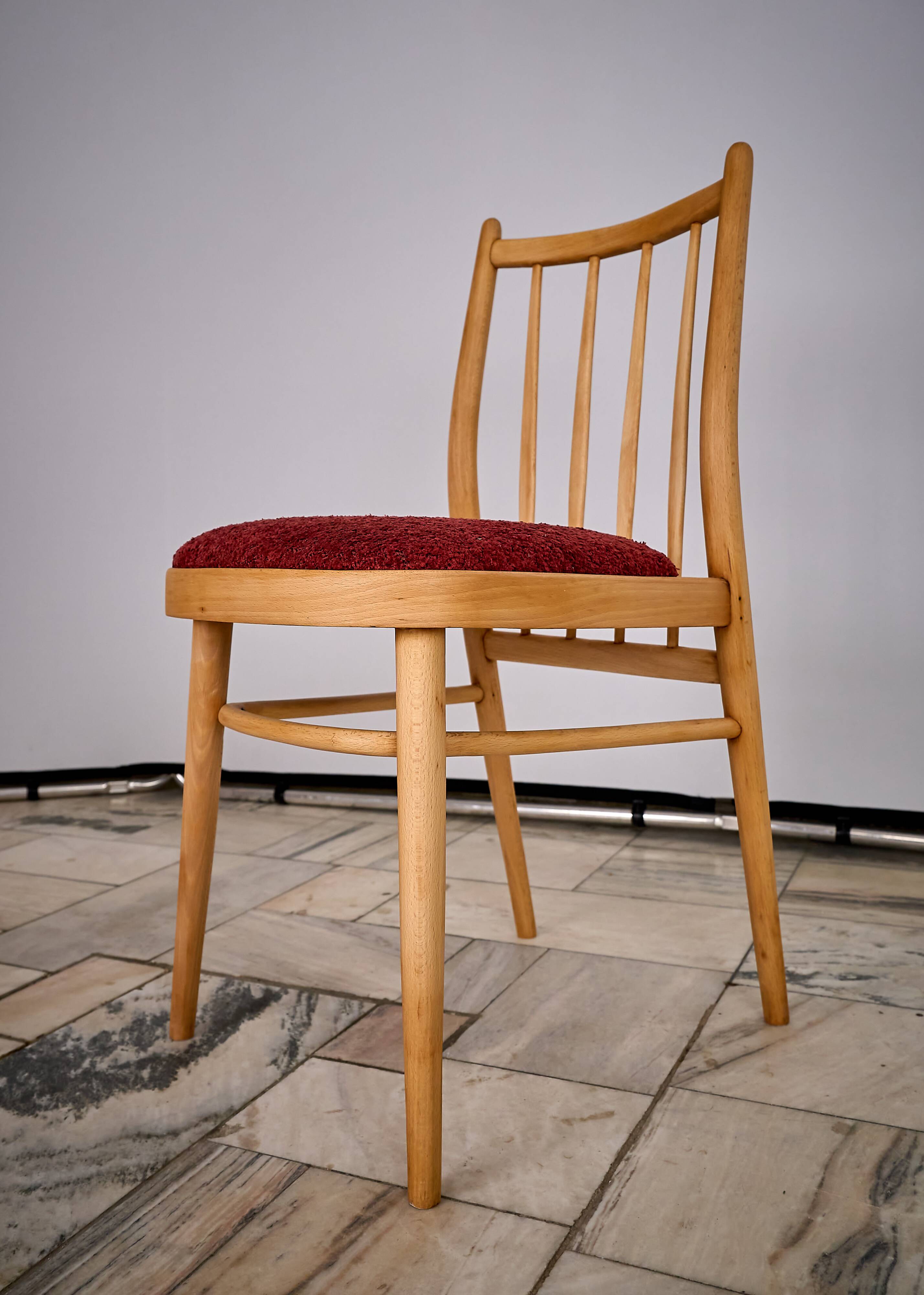 Ensemble de 3 chaises emblématiques de F. Jirak et A. Suman pour Tatra Tchécoslovaquie, 1