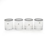 Glasses by Gianfranco Frattini for Progetti, 1970s, set of 4.