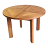 Round table regain in solid elm