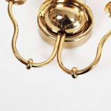 Rare set of Italian crystal 'Swan' wall lights, Italy 1980s