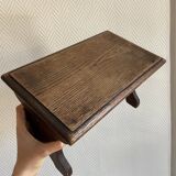 Wooden footrest stool