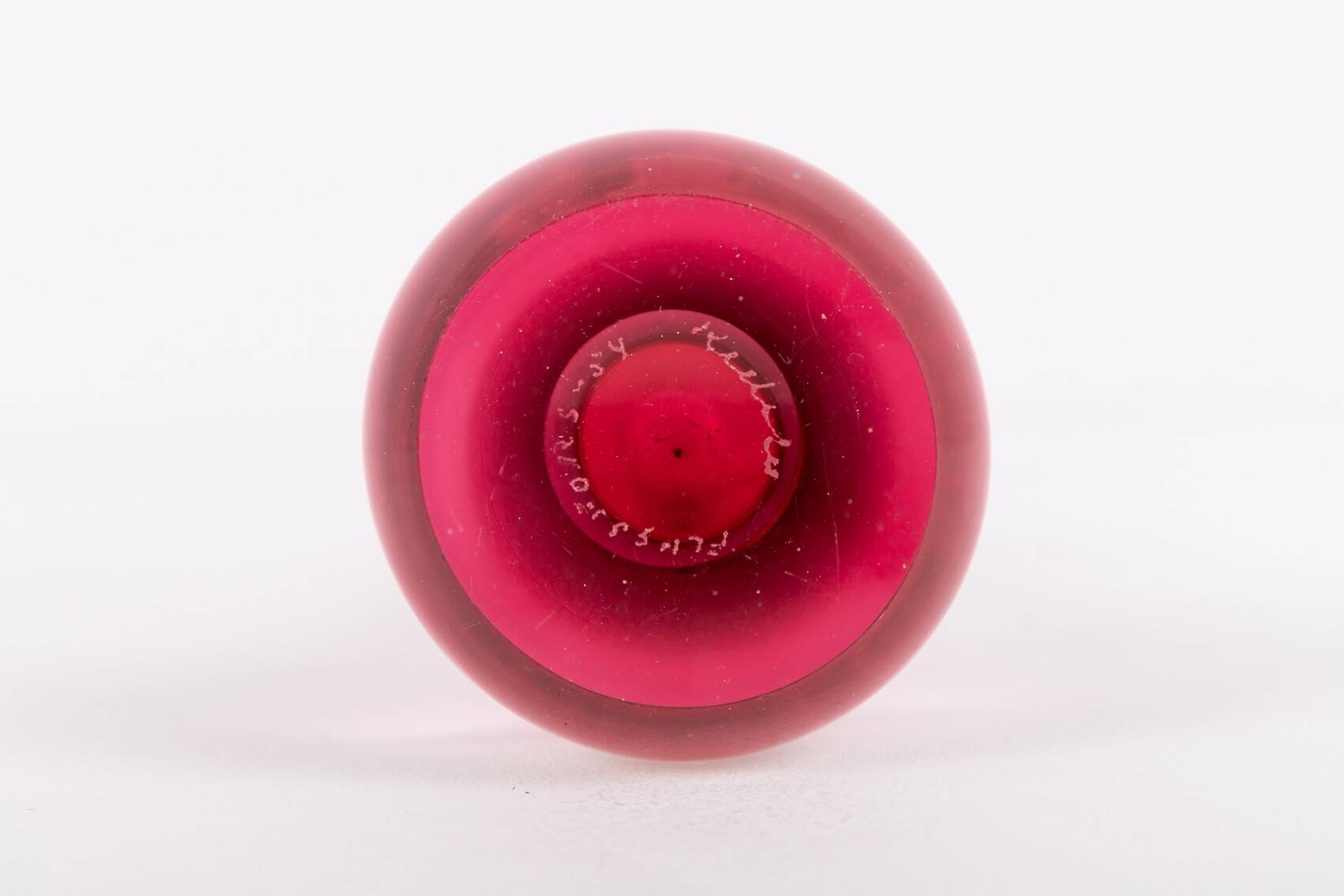 Glass vase by Paul Kedelv for Flygsfors, Sweden 1950’s