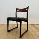 Chaise en teck rembourrée, années 1960