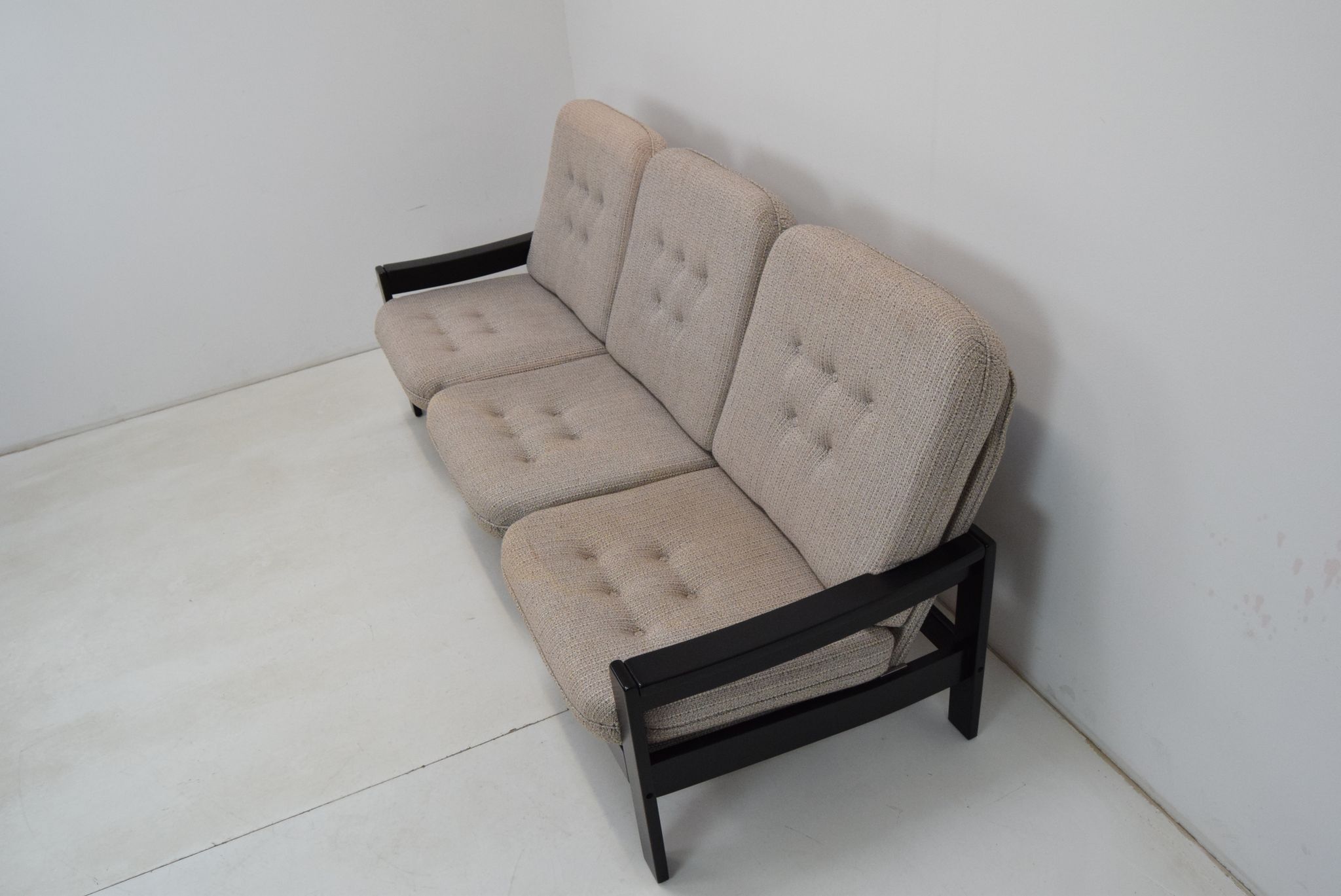 Three seater sofa/leda lux,1980's.