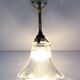 porcelain wall light brass glass holopane early 20th century