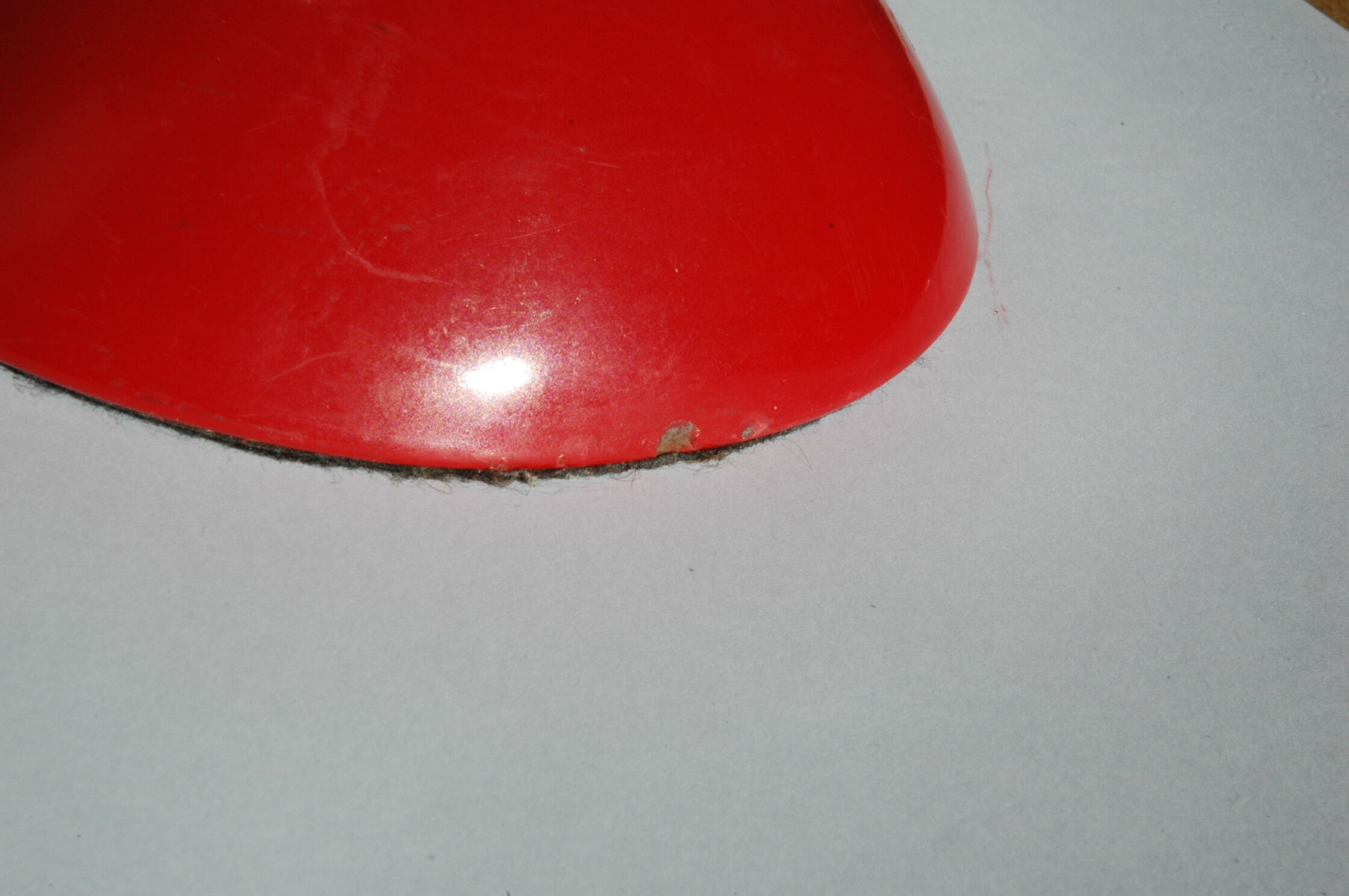 Lampe Nordlux Danemark rouge et chrome on/off by touch