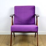 Vintage armchair like VAR purple velvet - 2 pieces available