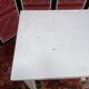 Table d'appoint vintage en bois avec tiroir