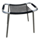 Black and chrome scoubidou stool