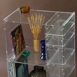 1970s acrylic furniture on wheels