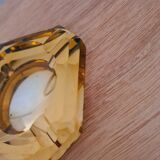 Cendrier verre orange