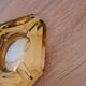 Orange glass ashtray