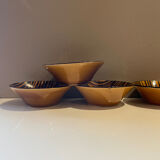 Set of 4 Sarreguemines Domino cups