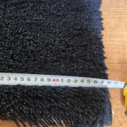 Vintage blue Space Age carpet from the 1970s in long pile wool.