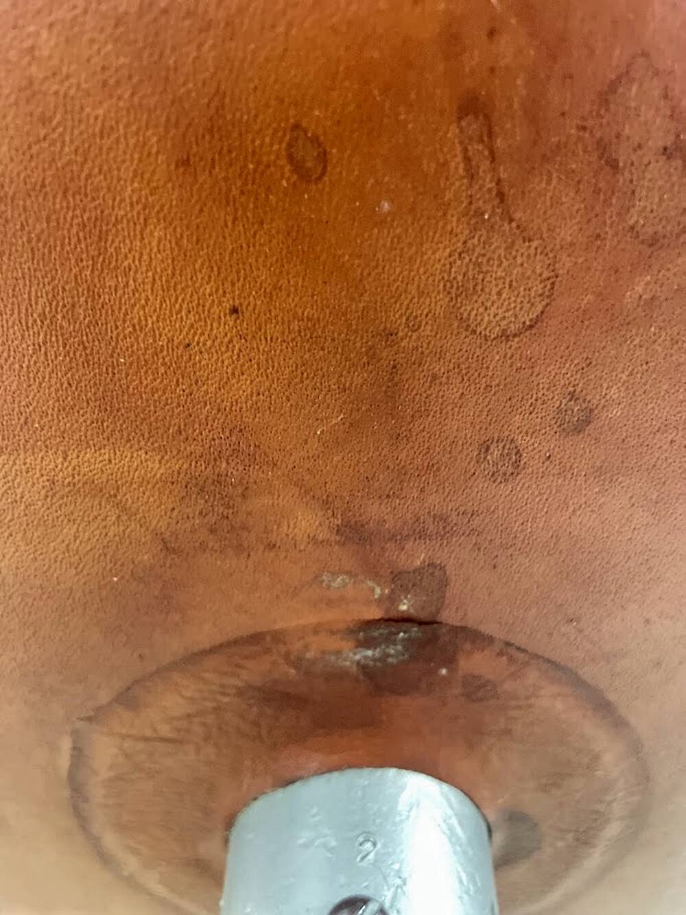 First edition Arne Jacobsen Swan chair, original patinated leather, 1950s