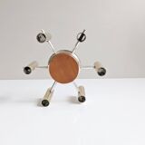 Mid Century Teak Candlestick