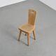 Chaise en Pin massif par Christian Durupt, Meribel 1960