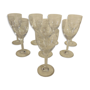 Suite de 8 verres à