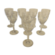 Suite de 8 verres à vin en cristal
