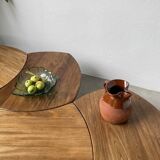 Tinted glass “leaf” dish