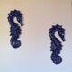 Pair of ceramic seahorses