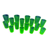 Ouraline : Lots de 16 verres en cristal souffler (série de 4)