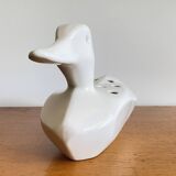 80s ceramic duck flower vase