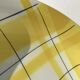 Oval plate Salins Montréal yellow checkered